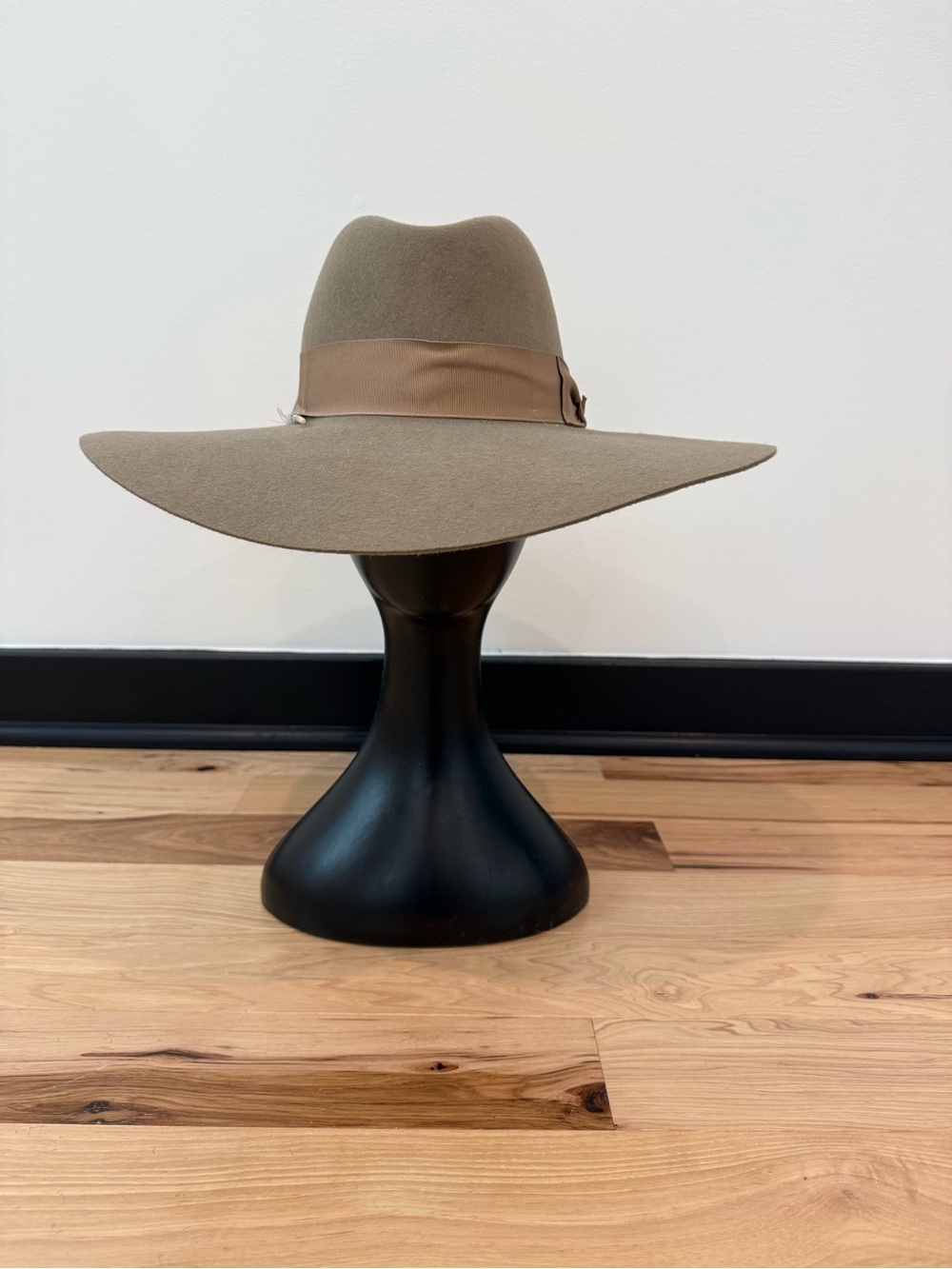 Stetson Mushroom Wool Wide Brim Rancher Hat Size M Western Boho Fedora